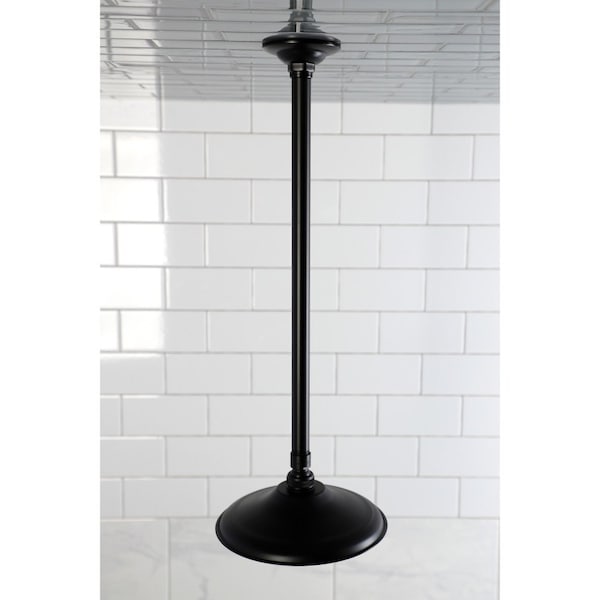 K236K20 7-3/4 Inch Showerhead With 17-Inch Ceiling Mount Shower Arm, Matte Black